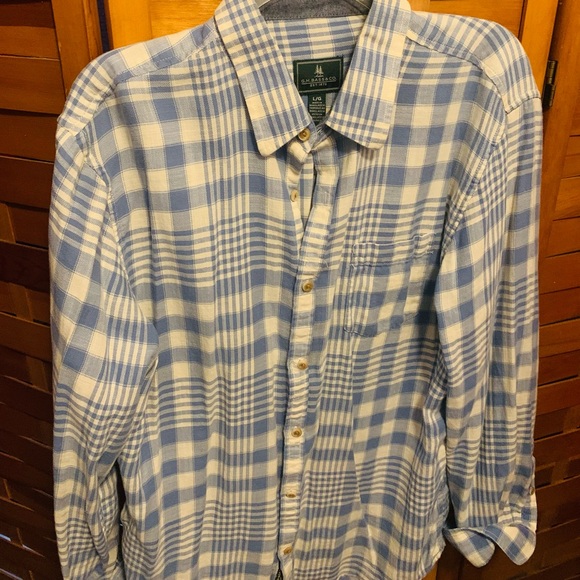 G.H. Bass & Co Blue Plaid Shirt - Picture 3 of 6